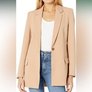 Elegant Beige Women's Blazer